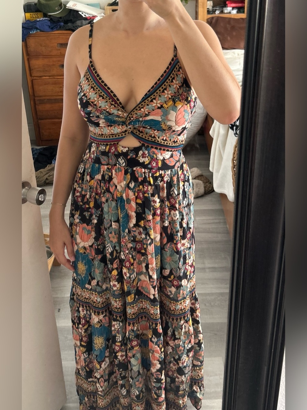BOUTIQUE BRAND patterned maxi dress